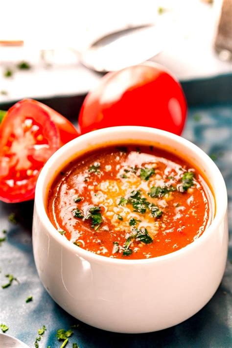Easy Roasted Tomato Soup Recipe Sugar And Soul