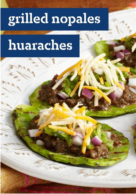 How to cook cactus (nopales). Grilled Nopales (Cactus) Huaraches | Mexican food recipes ...