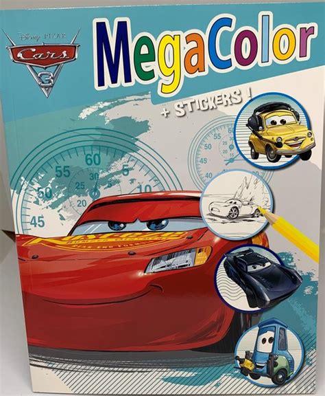 Mega Kleurboek Met Stickers Cars 3 Bol