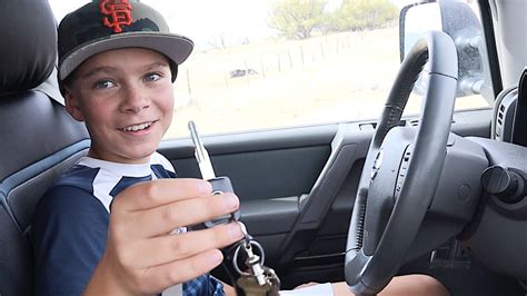 12 Year Old Driving For The First Time Youtube