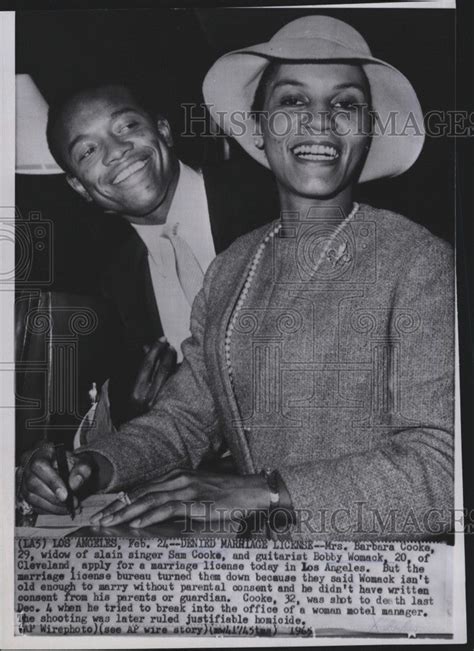 Mrs Barbara Cooke Wife Of Rock And Roll Star Sam Cooke 1965 Vintage Press Photo Print Historic