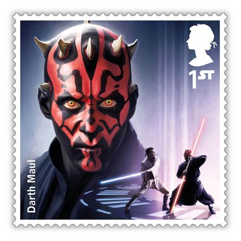 Star Wars Darth Maul Royal Mail Stamp Future Of The Force