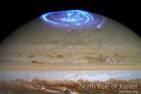 North Pole Postcard Jupiter The Planetary Society