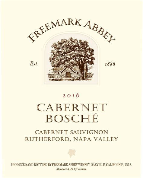 Freemark Abbey Cabernet Sauvignon Napa Valley Bosché Vineyard 2016