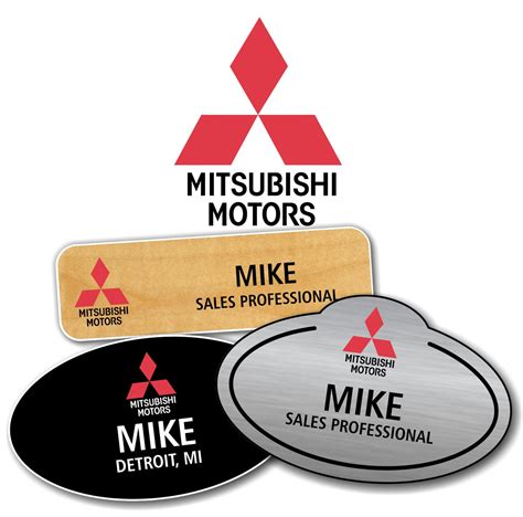 Mitsubishi Name Badges Mitsubishi Name Badges