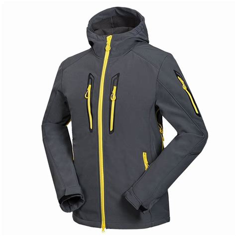 2018 Ski Fleece Zipper Sports Coat Windproof Mens Soft Shell Jacket