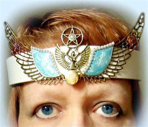 Goddess Isis Headpiece Egyptian Headdress Ritual Headpiece Etsy