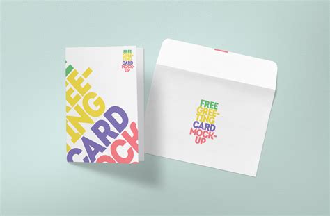 4x6 cards are designed for avery 5389 postcards. Free Greeting Card Mockup | ZippyPixels