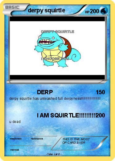 Pokémon Derpy Squirtle 17 17 Derp My Pokemon Card