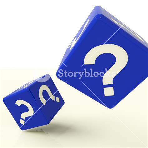 Question Mark Dice As Symbol For Questions And Answers Royalty Free