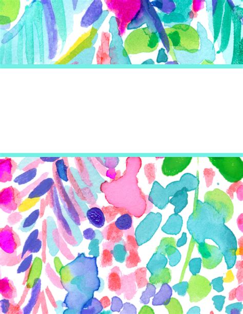 Lilly Pulitzer Binder Covers Free Printable Printable Templates