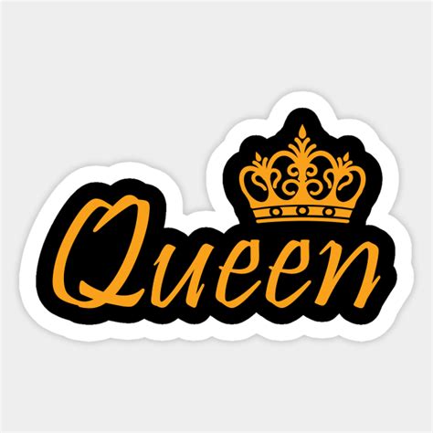 Queen Crown Queen Aufkleber Teepublic De