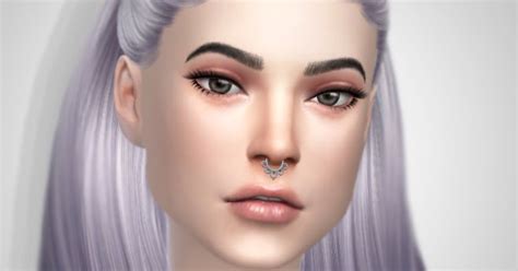 Sims 4 Ccs The Best Nova Septum Piercing By Crystalsims