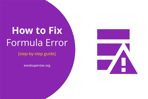 Formula Error In Excel How To Fix The Formula Error Excel Formulas