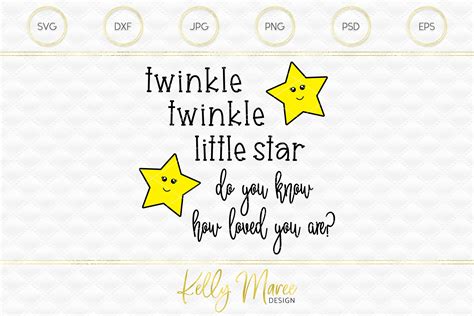 Twinkle Twinkle Little Star SVG File (119742) | SVGs | Design Bundles