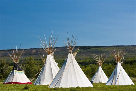 Powwow Teepees Of The Blackfoot Tribe By Glacier National Park No 3095
