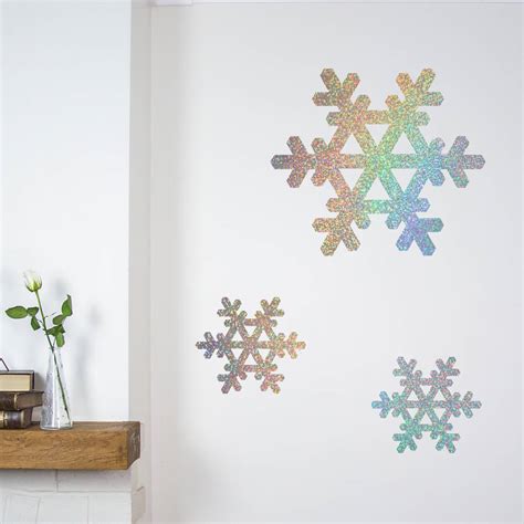 Glitter Snowflakes Wall Stickers By Nutmeg