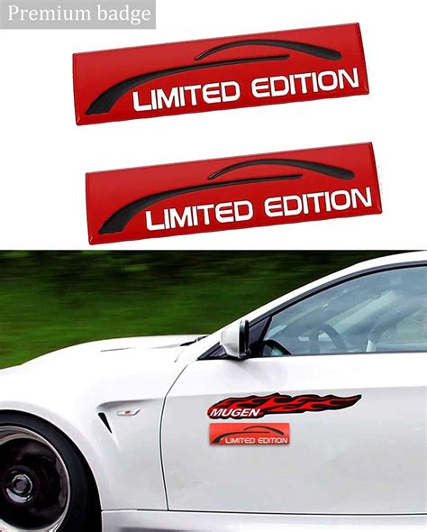Buy 2pcs Limited Edition Emblem 3d Metal Logo Decal Side Sticker For