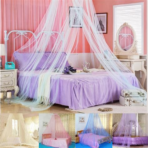 Elegant canopy beds often feature interesting designs that elevate the feeling of opulence. US$9.51 Suspended Ceiling Lace Bed Netting Canopy Soft ...