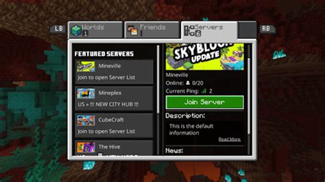 How To Connect Your Console To Custom Servers In Minecraft Open