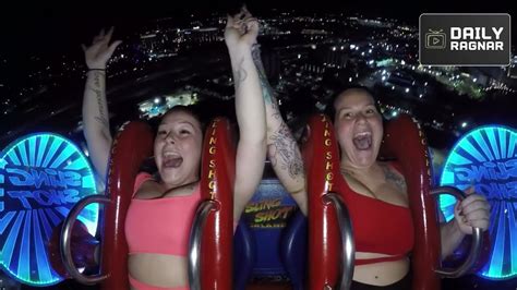 Hot Girls Oops Girls Having Fun Screaming Slingshot Ride Compilation Youtube