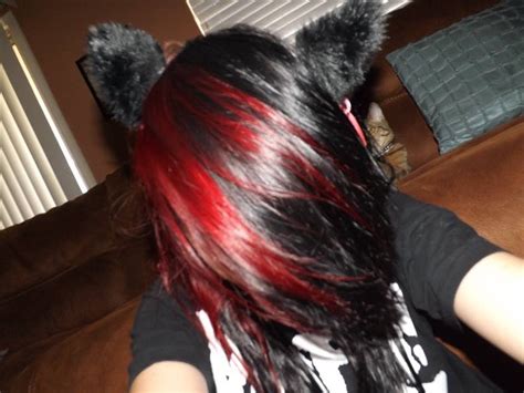 A wide variety of black hair red options are available to you, such as hair weaving, hair bulk. Dying my hair black and red - YouTube