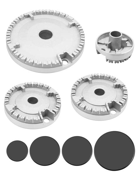 Buy Cooker Hat Set Oven Hob Burner Crown Flame Cap Replacement Kit Fits Most Stove Burners