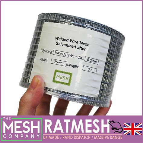 6m x 75mm x 4 Rolls RatMesh Rodent Proof Wire Metal Mesh Blocks Rats