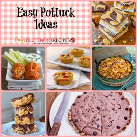 It's all about finding something that you can make ahead that just about everyone will enjoy and making. 40 Easy Potluck Ideas | FaveGlutenFreeRecipes.com