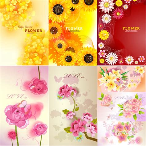 Flower Background Vectors Graphic Art Designs In Editable Ai Eps Svg