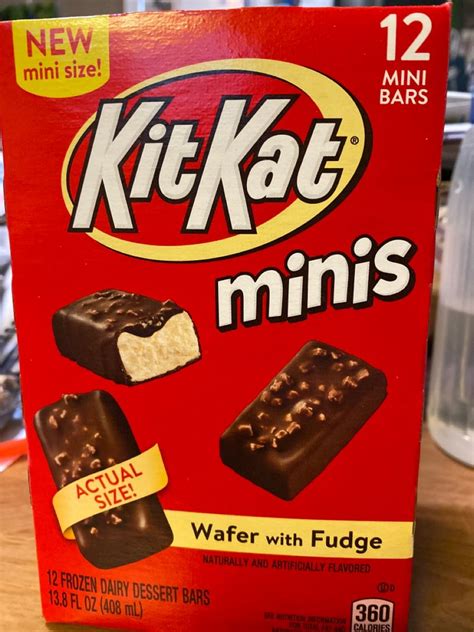 Kitkat Minis Wafer With Fudge Frozen Dairy Dessert Bars Dairy Desserts Dessert Bars Fun Snacks