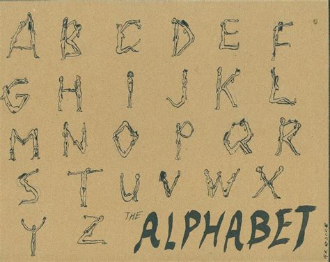 The Alphabet The Alphabet Made With Nude Figures Drawn On Flickr