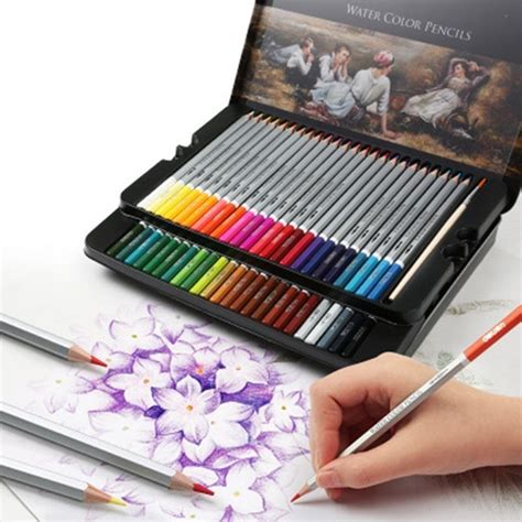 Best selling drawing and sketching pencils graphite pencils by degree carbon, ebony, and layout sketch pencils sketching sets woodless sketch pencils drawing pencil sets and kits water soluble graphite pencils marking pencils and china markers. 24/36/48 Colors Watercolor Pencils Set Drawing Pen Art Set ...