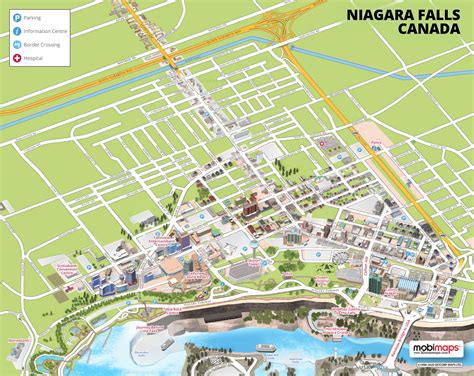 Niagara Falls Tourist Map Canada