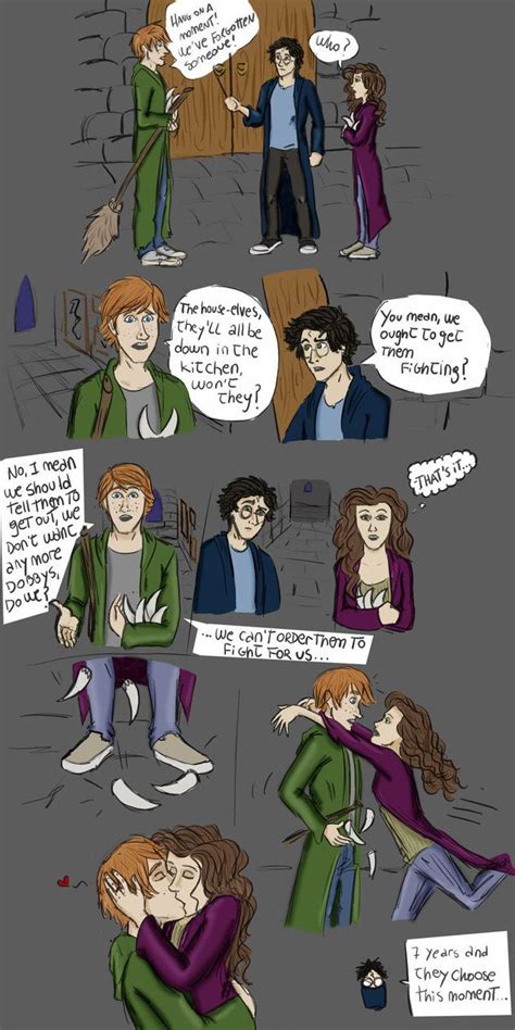 The Kiss By Ddll On Deviantart Harry Potter Comics Harry Potter Kiss Harry Potter Funny