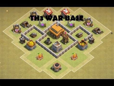 Best town hall 4 war, farming and hybrid bases anti giants 2019. Best Town Hall 3 War Base Build - YouTube