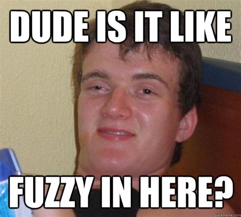 Dude Is It Like Fuzzy In Here 10 Guy Quickmeme