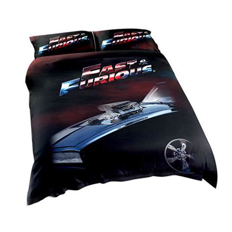 FAST AND FURIOUS DOUBLE QUILT DUVET DOONA COVER SET TORETTO CHARGERCAR