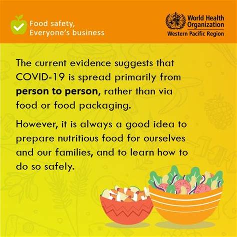 Signage and posters are constantly changing. COVID-19 advice - Food safety | WHO Philippines