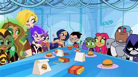 teen titans go and dc super hero girls mayhem in the multiverse animated movie trailer released