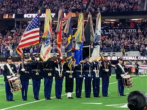 Joint Armed Forces Color Guard Takes The Field In Los Angeles Article