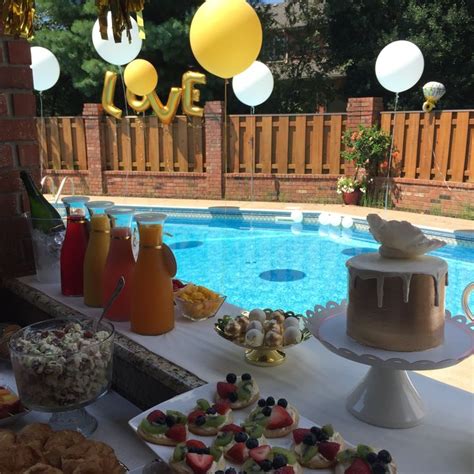 pin by donna cleous on poolside bridal shower brunch bridal shower brunch wedding pool party