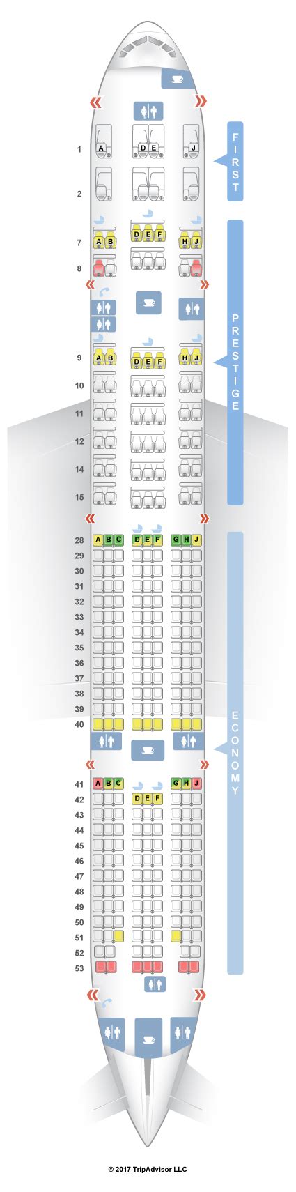 Seatguru Seat Map Korean Air Boeing 777 300er 77w V2