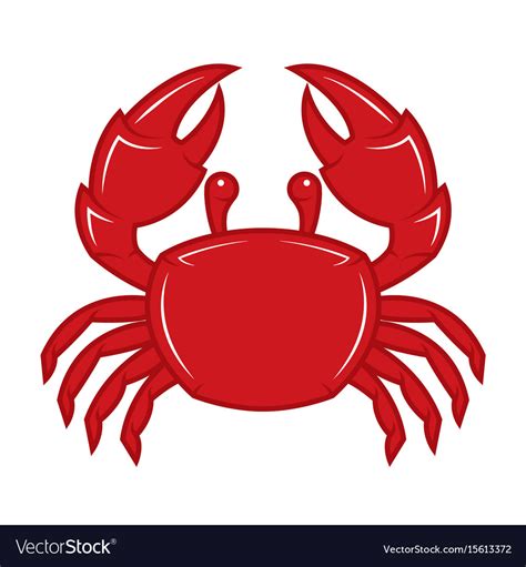 Red Crab Royalty Free Vector Image Vectorstock
