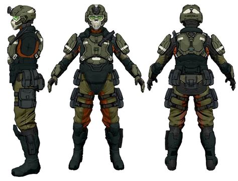 Unsc Marine Infantry Characters And Art Halo 4 Halo Armor Armor