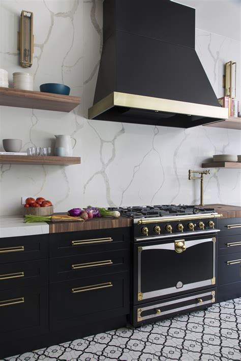Black And Brass Exquisite Kitchen Design Portfolio