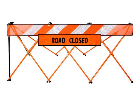 Road Closed Sign For Flex Safe Barricade Portable Folding Safety