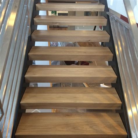 Commercial White Oak Stair Treads Mekkelek Custom Woodwork And Cabinetry