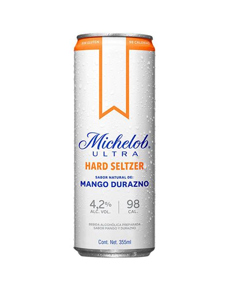 Bebida Alcohólica Michelob Ultra Seltzer Mango Durazno Lata 355ml Onix