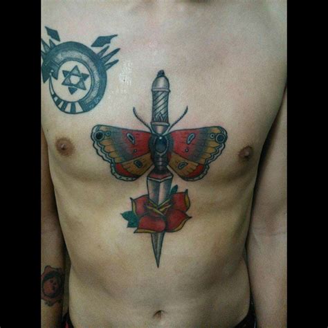 Share More Than 73 Traditional Butterfly Dagger Tattoo Best Ineteachers